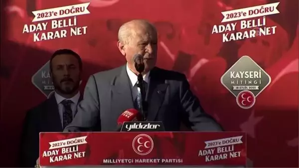 Kayseri haberi | MHP Genel Başkanı Bahçeli, MHP'nin Kayseri mitingine katıldı