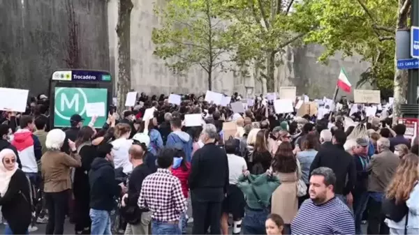 Son dakika haber! İranlı Mahsa Emini'nin ölümü Fransa'da protesto edildi