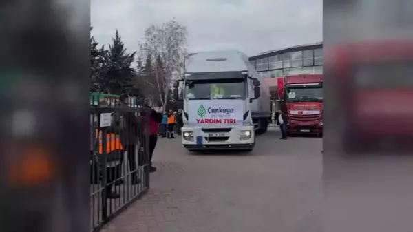 Çankaya Belediyesi, Deprem Bölgesine 5 Günde 156 İnsani Yardım Aracı Gönderdi