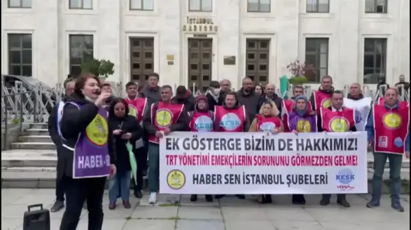 TRT Çalışanları ve Emeklilerinden Ek Gösterge Protestosu: 