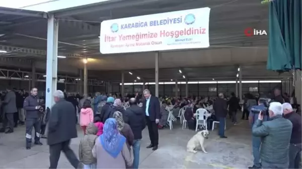 Karabiga Belediyesi bin 500 kişilik iftar yemeği verdi