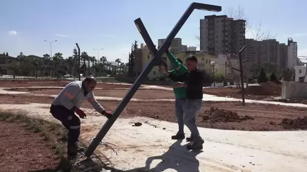 Mersin Yenişehir Belediyesi'nin Bisiklet Eğitim Parkı'ndaki Çalışmalarda Sona Gelindi