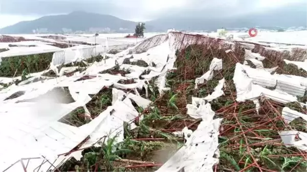 Hortumun vurduğu Anamur'da son durum böyle görüntülendi