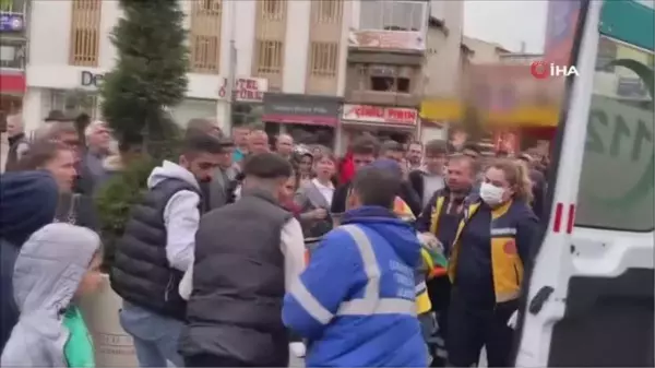 Kaza sonrası zabıta ile vatandaş arasında gerginlik