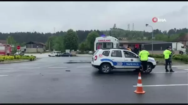 Düzce'de trafik kazası: 3 yaralı