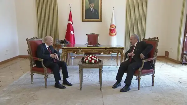 TBMM Başkanı Mustafa Şentop, görevi Devlet Bahçeli'ye devretti