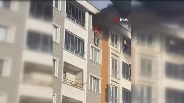 Samsun'da apartmanda yangın paniği