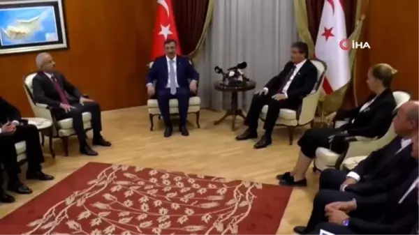 Cumhurbaşkanı Yardımcısı Yılmaz KKTC Başbakanı Üstel ile görüştüCumhurbaşkanı Yardımcısı Cevdet Yılmaz, KKTC Meclis Başkanı Zorlu Töre ile bir araya...