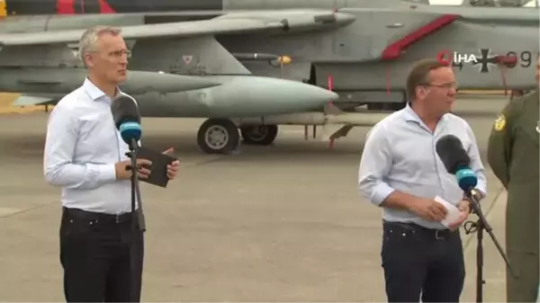 Stoltenberg, Air Defender Tatbikatı'na katılan askerleri ziyaret etti