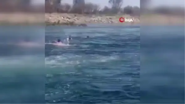 Fırat Nehri'nde boğulma tehlikesi geçiren genç son anda kurtarıldı