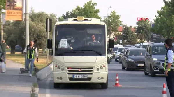 Bakırköy'de Minibüs Şoförlerine Denetim Cezası