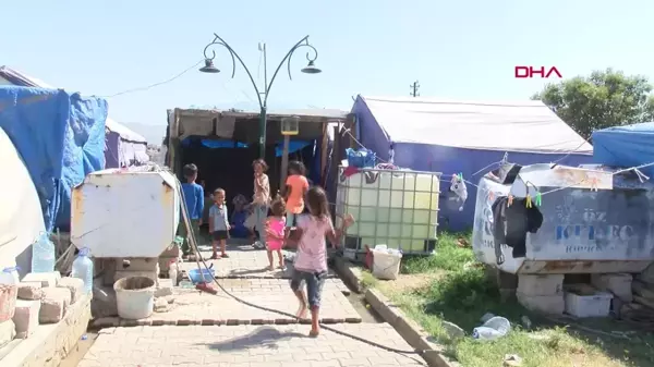 Hatay'da Sıcak Hava Nedeniyle Çadırlarda Zor Anlar