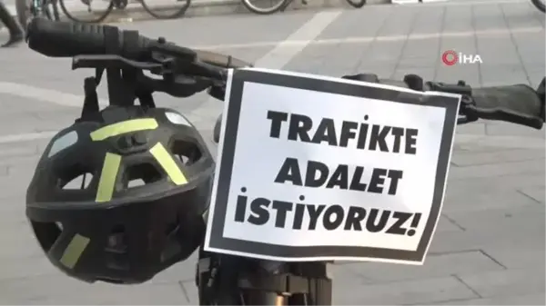 Bisikletliler Anıtpark'ta toplandı