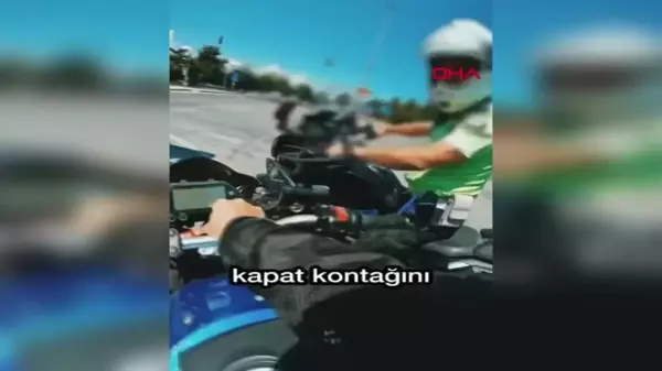 Samsun'da durdurduğu motosiklet sürüsüne nasihat eden Polis Memuruna Başarı Belgesi