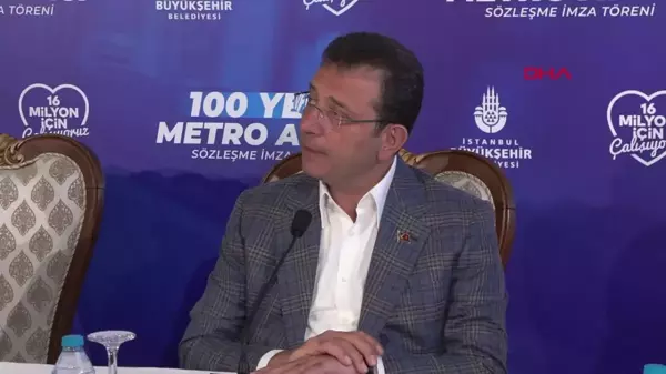 İMAMOĞLU, 100 YENİ METRO ARACI TEMİNİ İMZA TÖRENİNE KATILDI