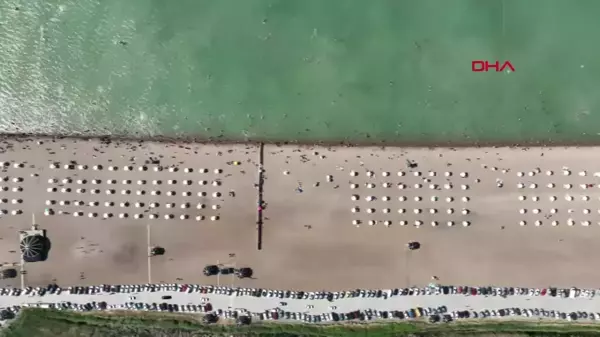 Beyşehir Gölü'nde Karaburun Plajı, Binlerce Misafiri Ağırlıyor