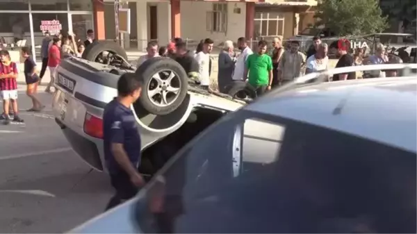 Otomobiliyle takla attı, aracından burnu bile kanamadan çıktı