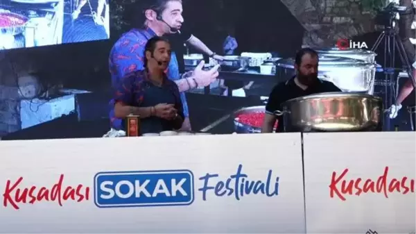 Ünlü şef Hazer Amani Kuşadası Sokak Festivali'ne büyük tat kattı