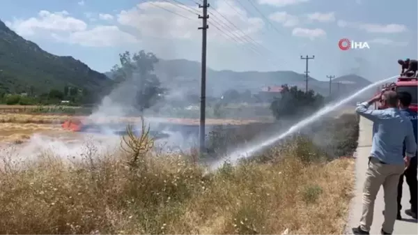 Burdur'da aynı anda iki farklı yerde arazi yangını çıktı