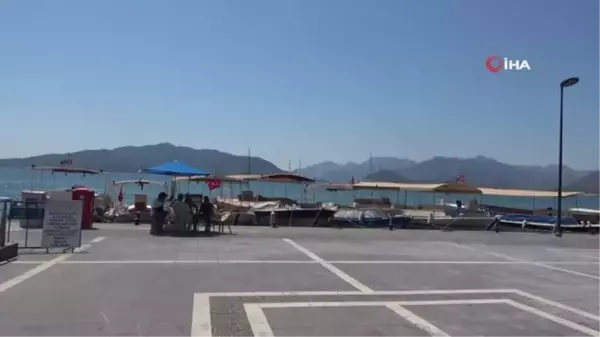 Marmaris'te ulaşım taksibotlarla sağlanıyor