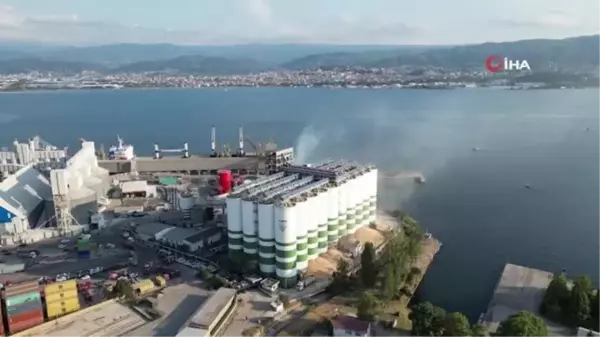 Kocaeli'deki patlamanın ardından depo böyle görüntülendi