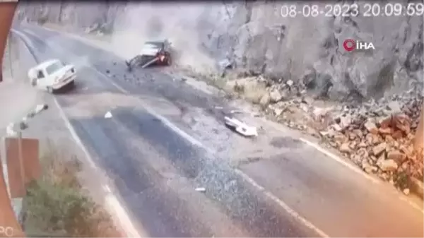 1 kişinin öldüğü trafik kazasının güvenlik kamerası görüntüleri ortaya çıktı