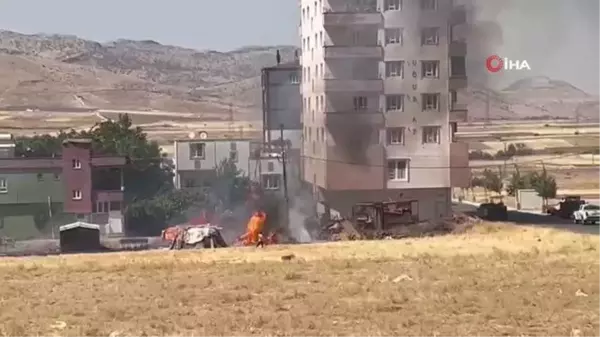 Gercüş'te boş arazide çıkan yangın söndürüldü