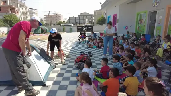 Turgutlu Belediyesi Dağcılık Akademisi, Çocuk Kültür Sanat Merkezi öğrencilerine eğitim verdi