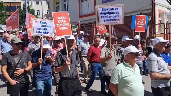 SOL Parti Artvin'de Hayat Pahalılığına Karşı Miting Düzenledi