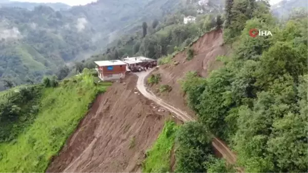 Rize'deki şiddetli yağışların bilançosu belli oldu