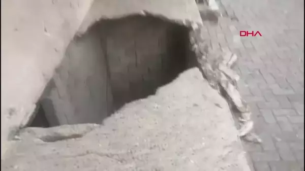 Güngören'de Beton Çökmesi Sonucu Çocuk Düştü