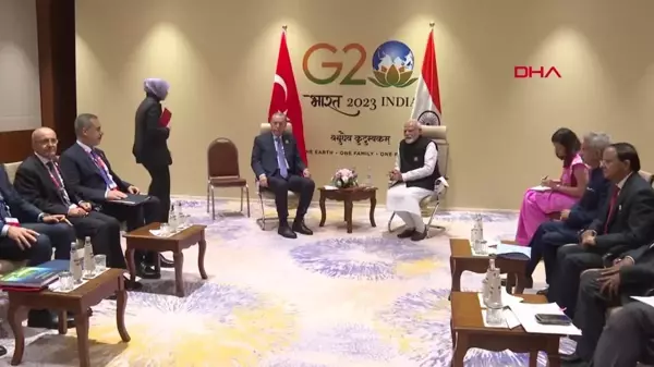 Erdoğan, Hindistan Başbakanı Modi ile görüştü