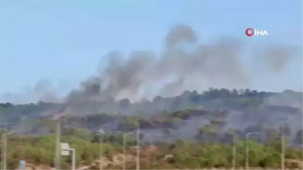 Çanakkale'de Ziraat Alanında Yangın Çıktı