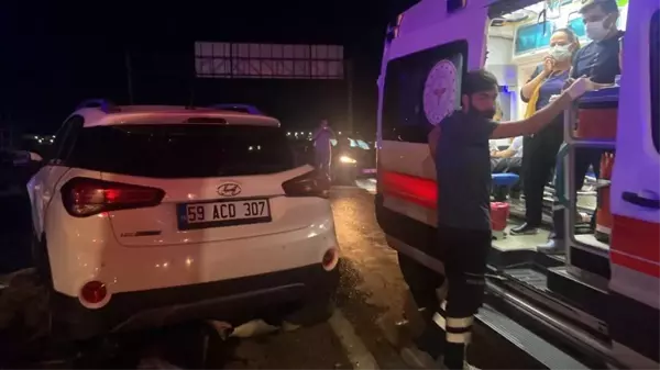 Tekirdağ'da meydana gelen trafik kazasında 4 kişi yaralandı