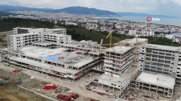 Ordu Şehir Hastanesi inşaatı yüzde 74'e ulaştı