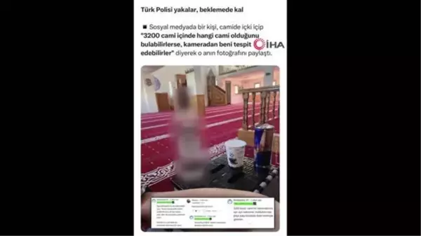 Camide alkol alırken çekilen fotoğrafı sosyal medyada paylaşan zanlı İstanbul'da yakalandı