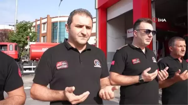 Ateş savaşçıları önce dua etti sonra kan verdi