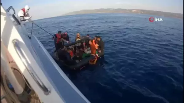 Çanakkale Sahil Güvenlik Ekipleri 69 Kaçak Göçmen Yakaladı