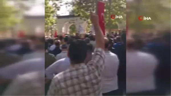 Ankara'da Hacı Bayram Camii'nde İsrail Protestosu