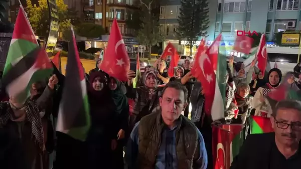 ALANYA'DA İSRAİL PROTESTOSU