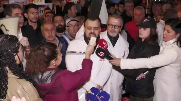 Stk'lar ve Meslek Örgütleri, İsrail'in Filistin'e Saldırılarını İstanbul Başkonsolosluğu Önünde Protesto Etti: 