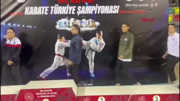 Diyarbakırlı Milli Sporcu Sena Kızılaslan Türkiye Karate Şampiyonası'nda birinci oldu