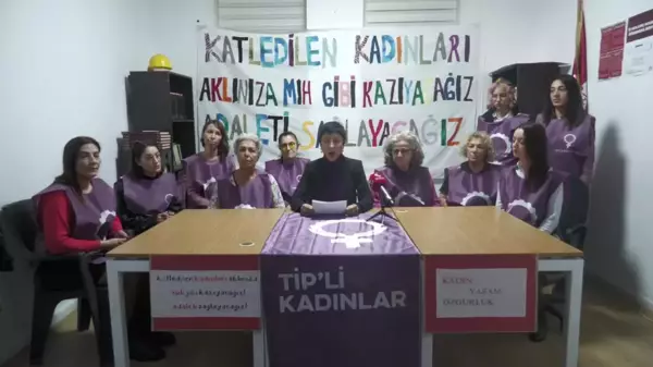 TİP İzmir İl Örgütü Kadınlarından Kadına Şiddete Tepki