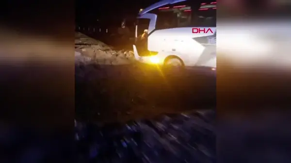 Amasya'da Yolcu Otobüsü Çamura Saplandı: 6 Yaralı