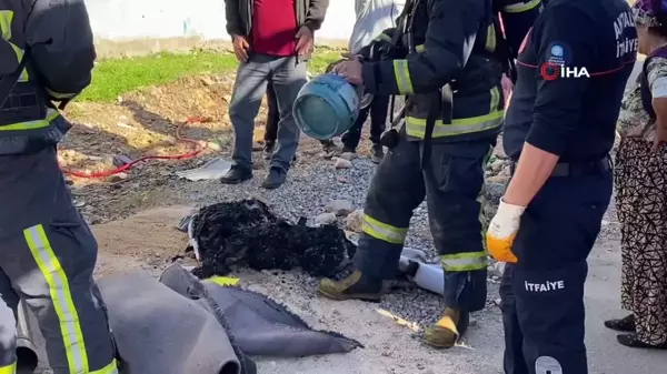 Antalya'da evsiz vatandaşın kaldığı barakada çıkan yangın kısa sürede söndürüldü