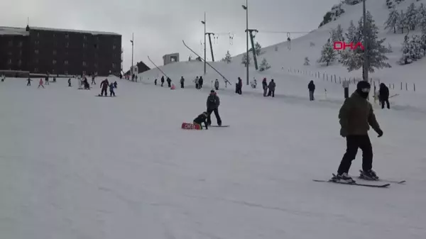 Kartalkaya Kayak Merkezi'nde Kar Sevinci