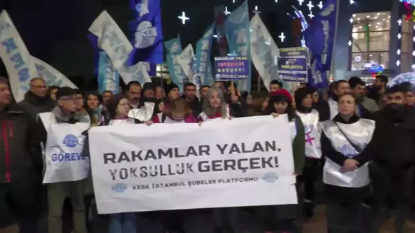 Kesk'ten İstanbul'da Tüik ve Zam Protestosu: 