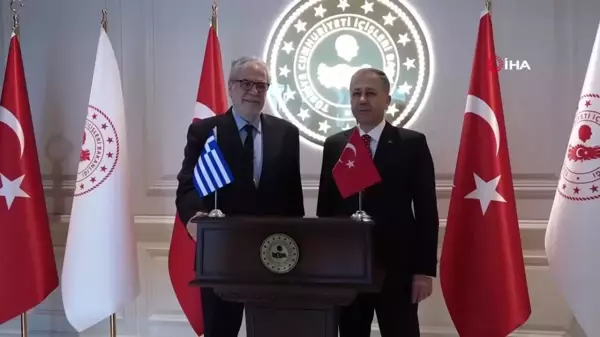 Bakan Yerlikaya, Yunanistan Denizcilik ve Ada Politikaları Bakanı Stylianides'i kabul etti