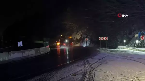 Özlenen karla buluşmak için Bolu Dağı'nı tercih ettiler