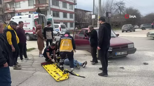 Tofaş motosiklete çarptı: 1 yaralı